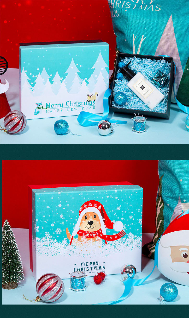 Rote Weihnachtsdekorations-Verpackungsboxen