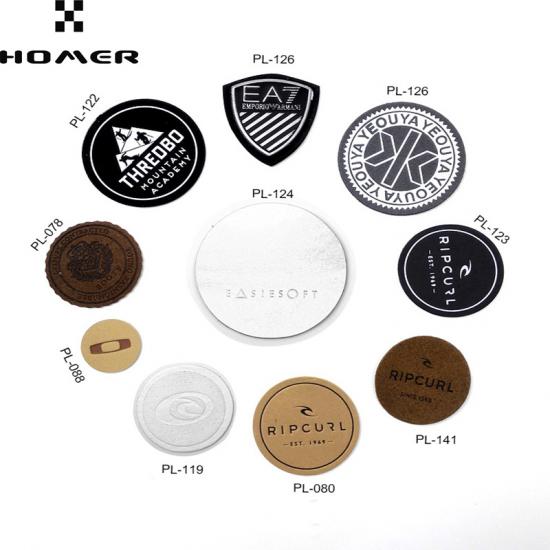 kundenspezifische Logo-Leder-Patches für Kleidung 