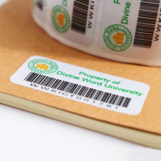 kundenspezifisches wasserdichtes selbstklebendes Vinyl Barcode Etikettenaufkleber 