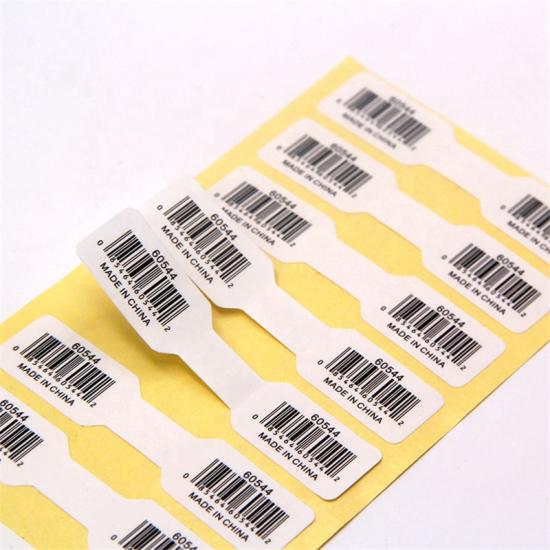 kundenspezifisches wasserdichtes selbstklebendes Vinyl Barcode Etikettenaufkleber 