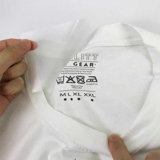 Flaches Gummi-Silikon-Wärmeübertragungsetikett für T-Shirts 