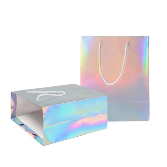 Luxusdruck Logo holographisch glänzende Geschenktüte