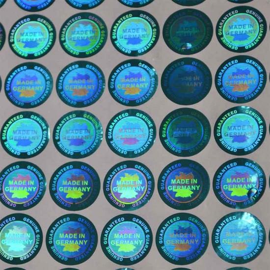glänzende Sicherheit selbstklebend Etichette holographische Aufkleber 