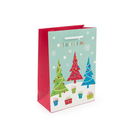 Papiermaterialien Kundengebundene Weihnachtsgeschenksäcke 