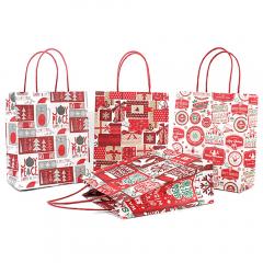 Kundenspezifische Weihnachtspapiersäcke