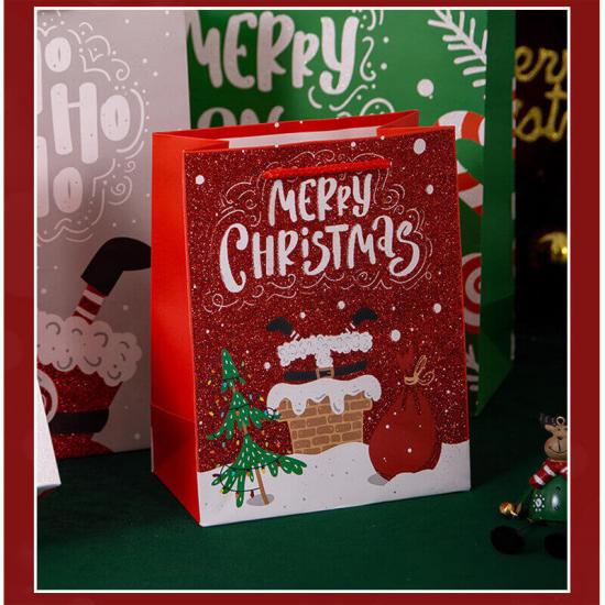 Individuell bedruckte Papiertüten für Weihnachtsgeschenke
 
