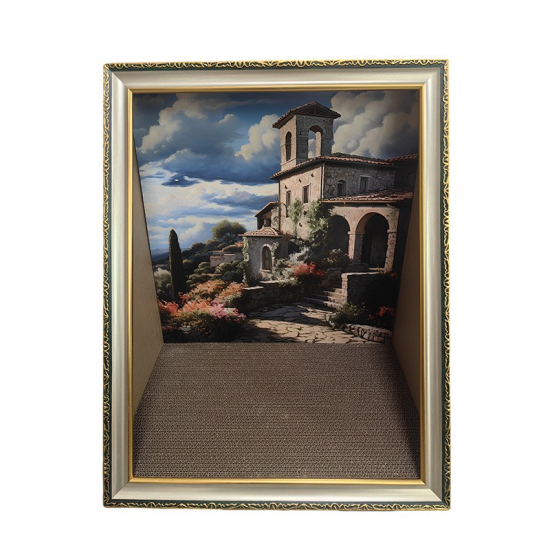 Katzenhäuser mit Kratzbrett für den Innenbereich