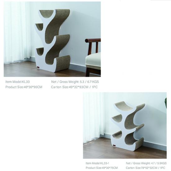 Katzenkratzhaus aus Wellpappe, einfache Katzenkratzmatte aus Pappe, OEM/ODM-Fertigung