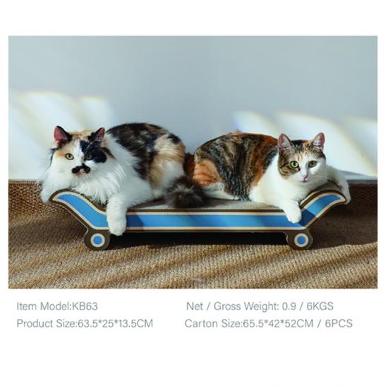 Der Sofa-Katzenkratzbrett-Loungesessel ist das ganze Jahr über bequem.